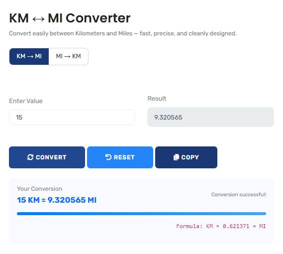 KM to Miles Converter - Accurate Distance Conversion Tool